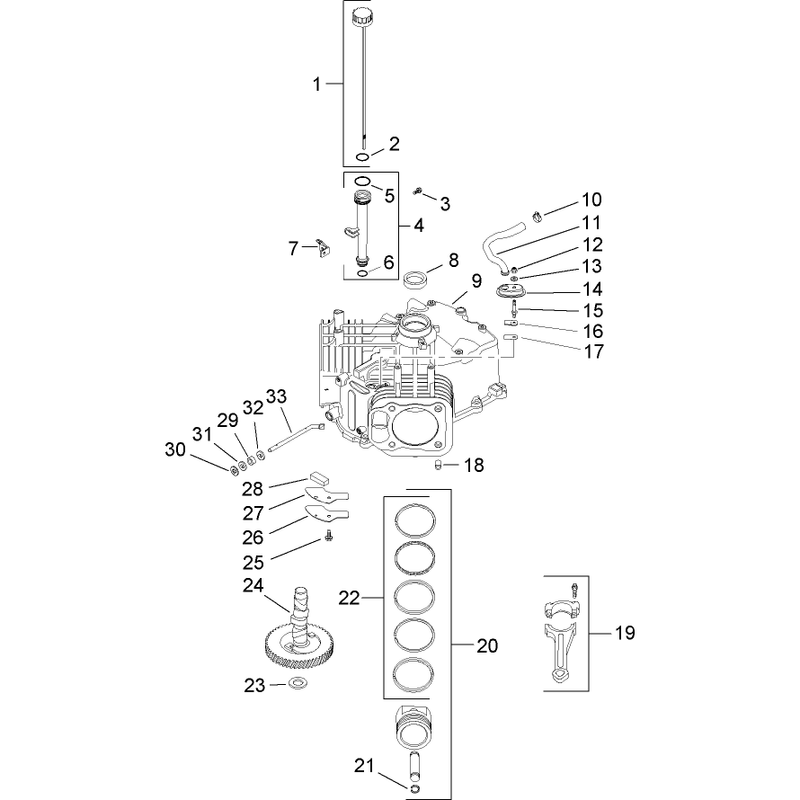 Crankcase Assembly Kohler SV735-0011