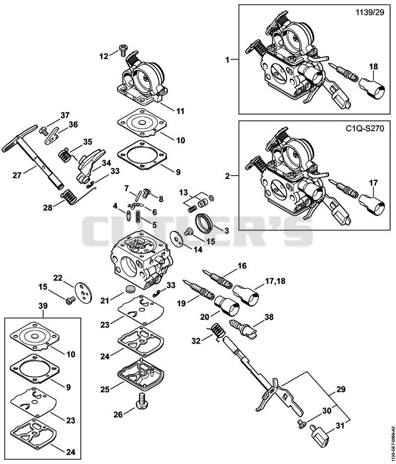 Carburetor 1139/29; C1Q-S270