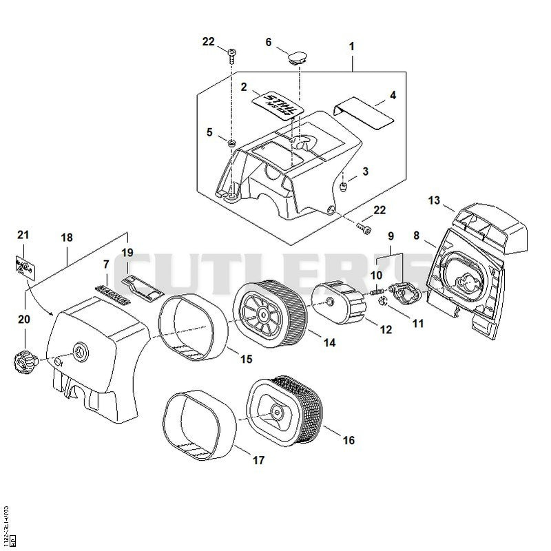 Shroud, Air filter