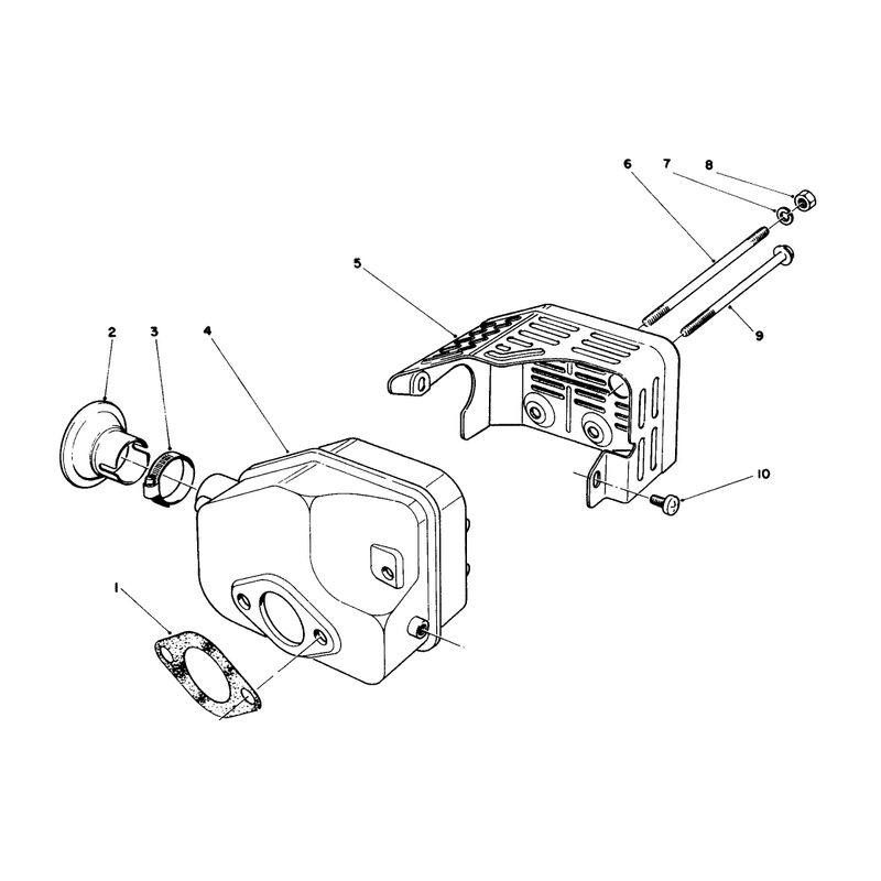 Muffler Assembly Model No 47pj8