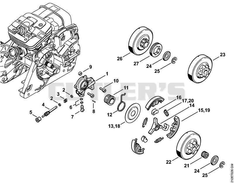 Oil pump, Clutch