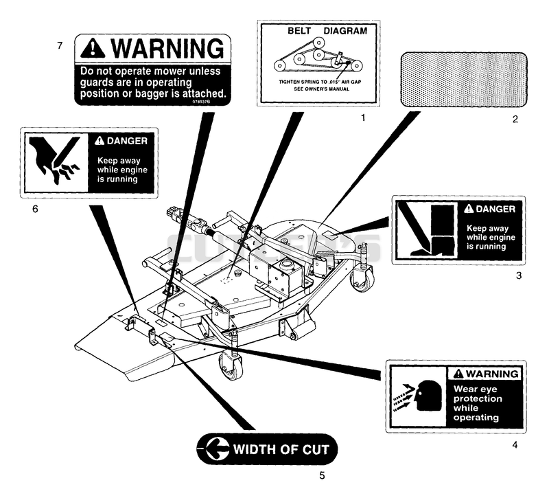 MOWER DECALS