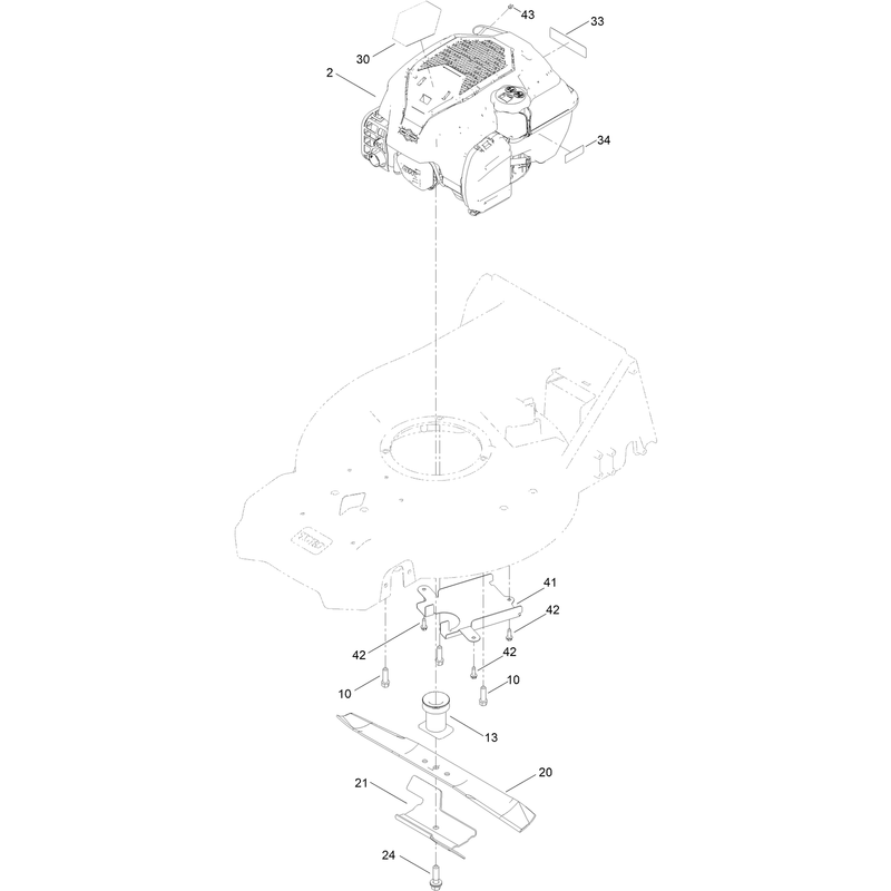 Engine and Blade Assembly