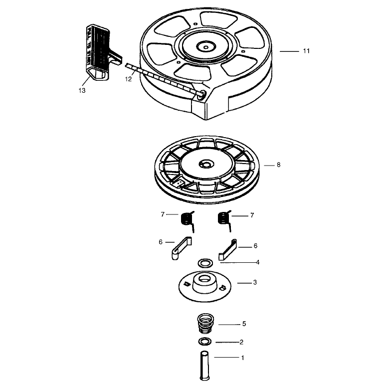 Recoil Starter No 590702 Optional