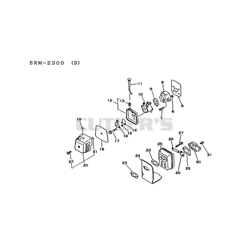 Carburetor Air Cleaner and Muffler