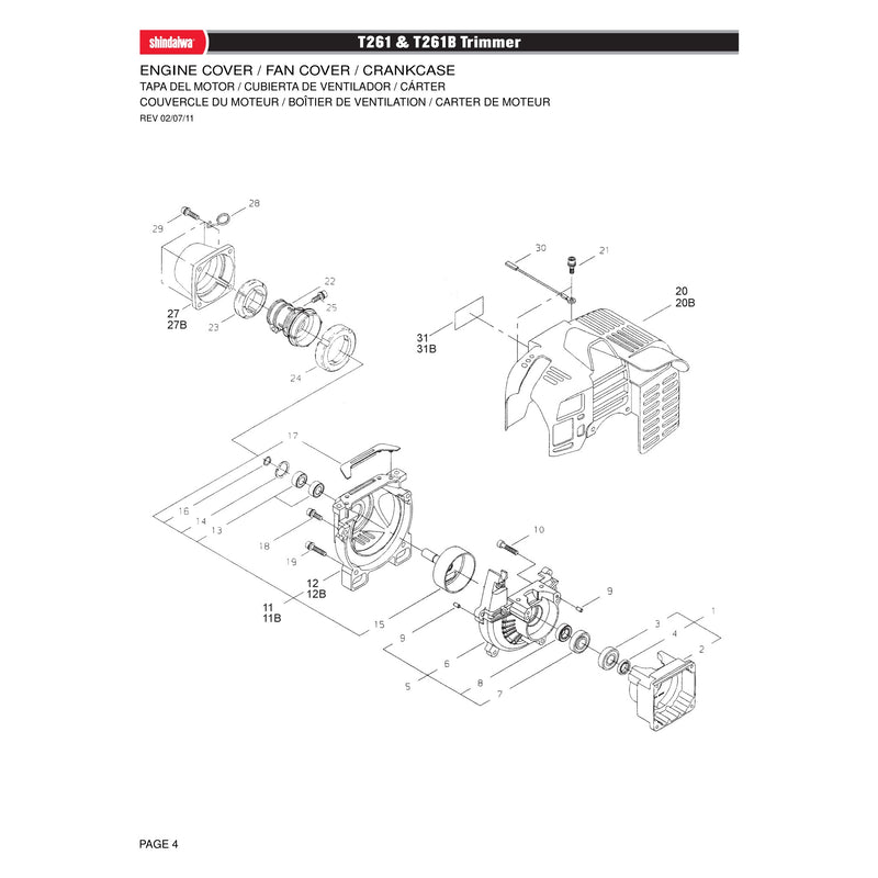 ENGINE COVER / FAN COVER / CRANKCASE
