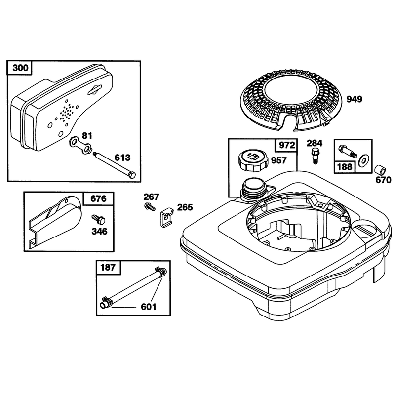 Engine Briggs and Stratton Model 122702-3171-01