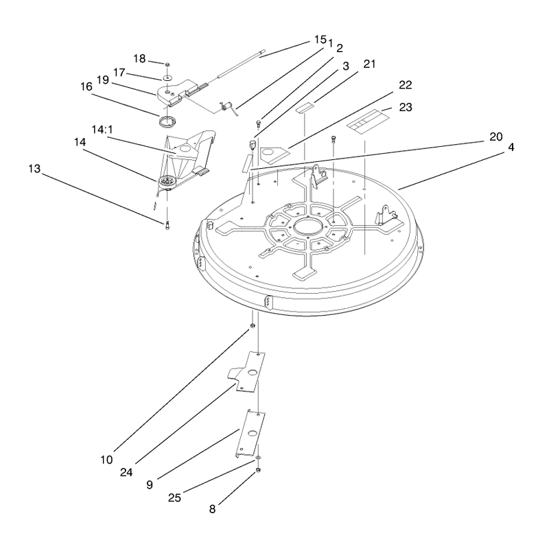 Deck Assembly 32incutting Unit
