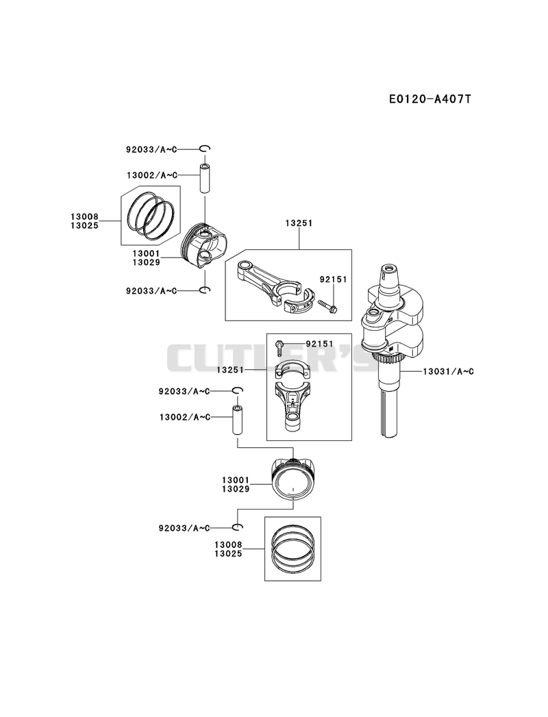 PISTON/CRANKSHAFT