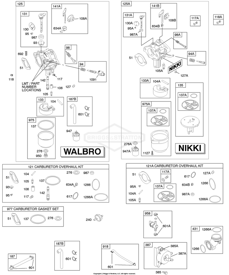 Carburetor, Kit - Carburetor Overhaul