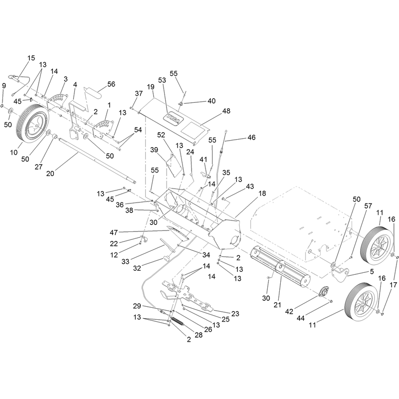 Wheel and Height Adjust Assembly