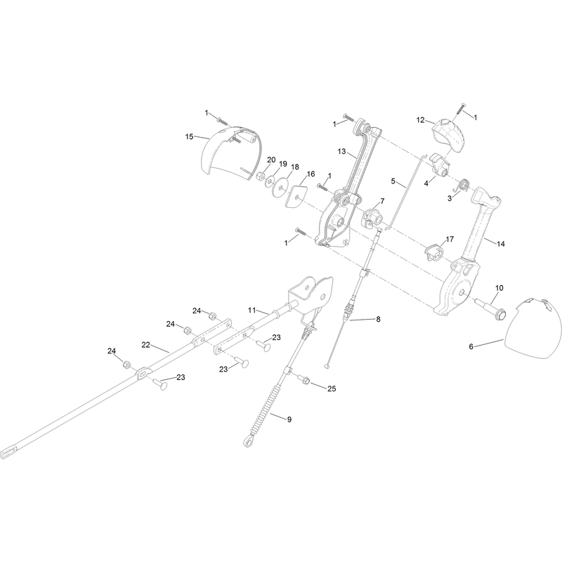 Chute Control Lever Assembly