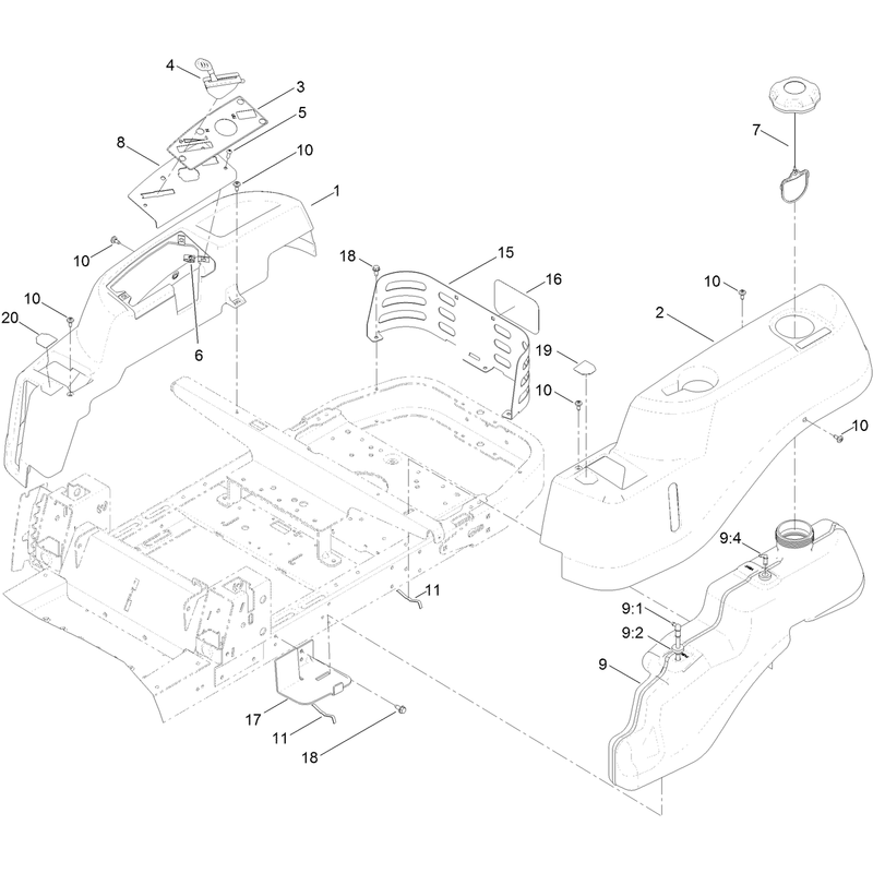 Body Styling and Fuel Pod Assembly
