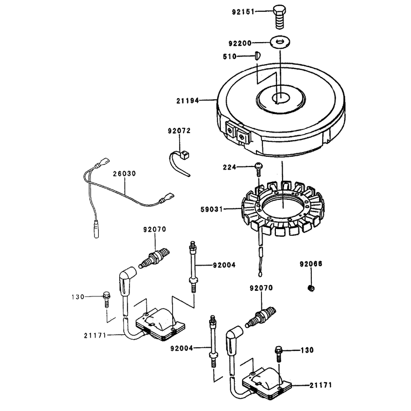 Electrical Equipment Assembly Continued Kawasaki FH500V-AS29
