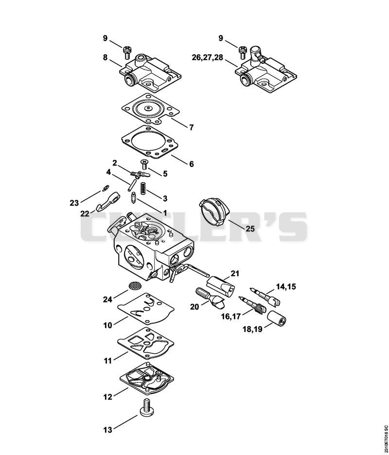 Carburetor WTF-2, WTF-4, WTF-8, WTF-9 (54.2013)