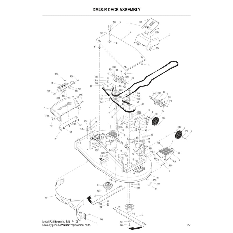 DM48-R DECK ASSEMBLY