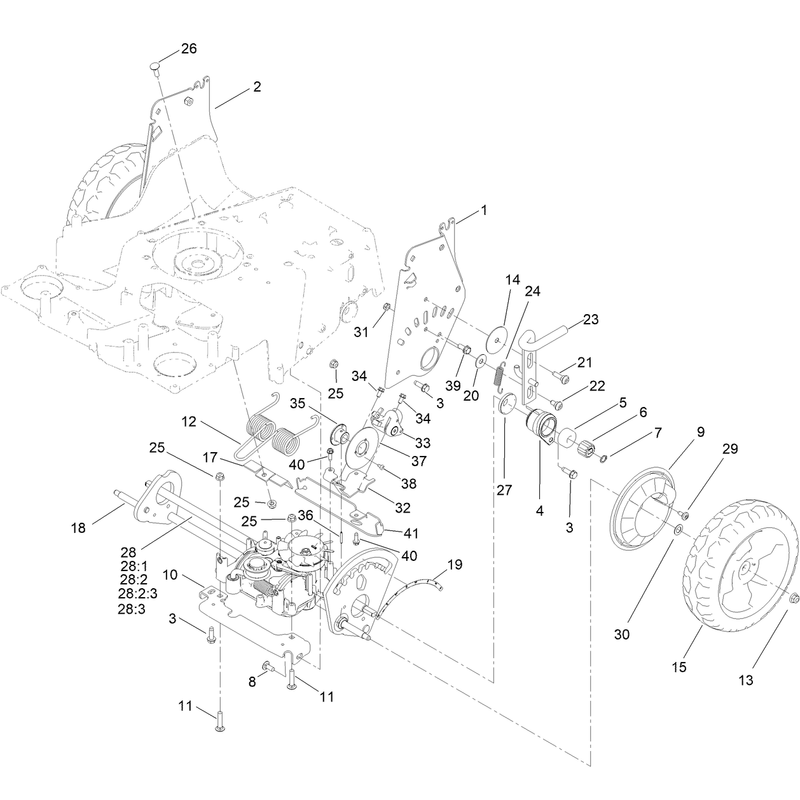 Transmission and HOC Assembly