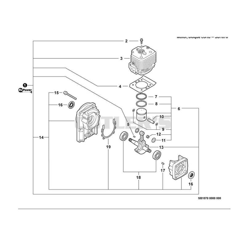 Engine, Short Block -- SB1070