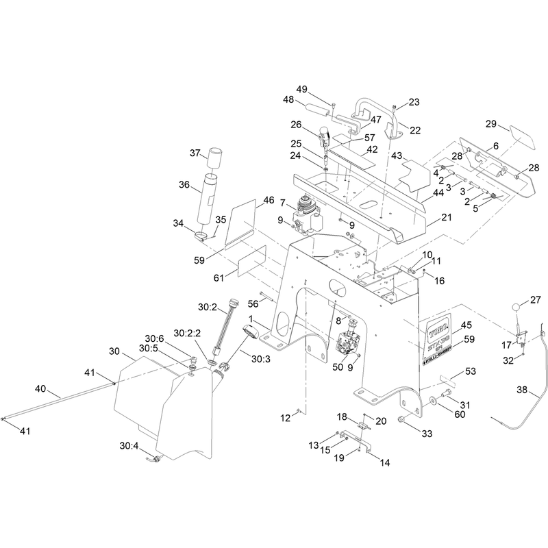Tower and Fuel Tank Assembly