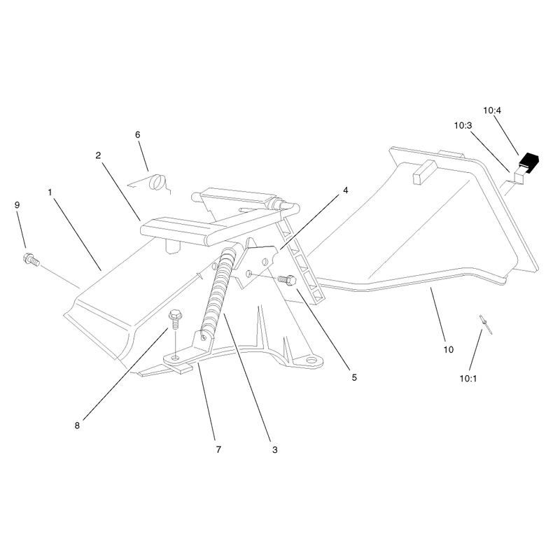 Rear Bag Discharge Chute Assembly