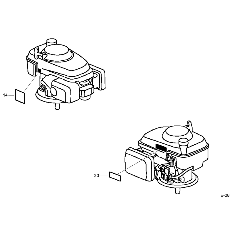 Label Assembly Honda GCV160A-NBL1
