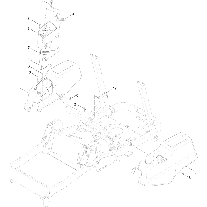 Control Panel and Body Styling Pod Assembly