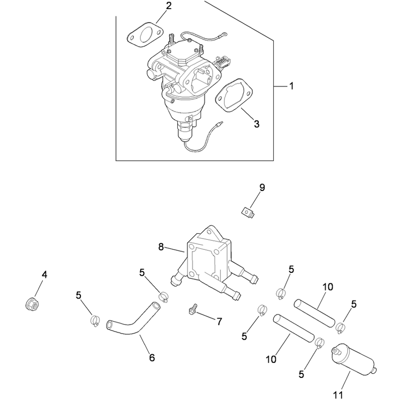 Fuel System Assembly  Kohler CV730-3118