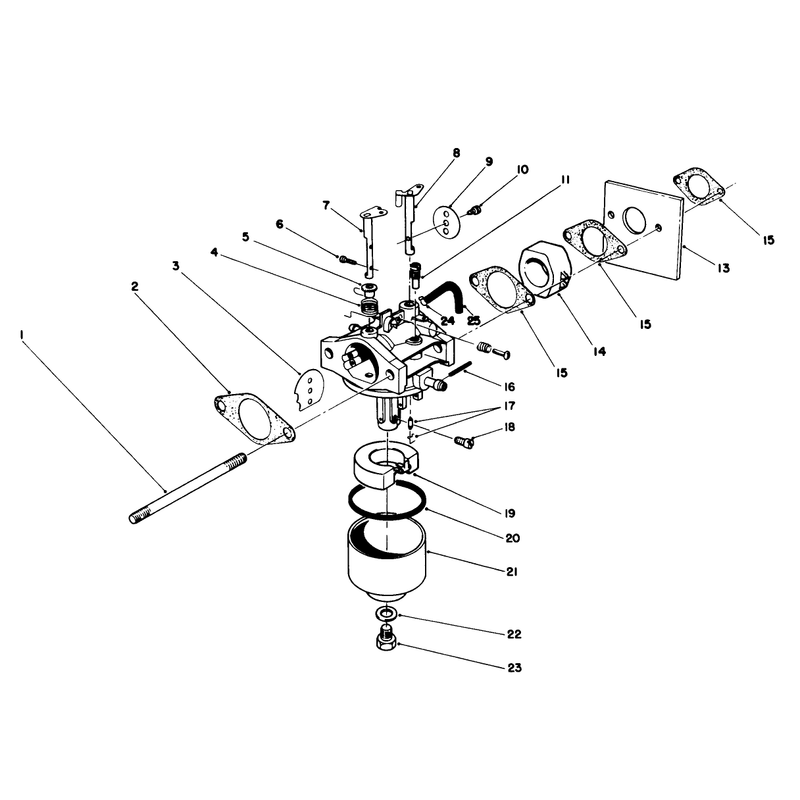 Carburetor Assembly Model No 47pj8