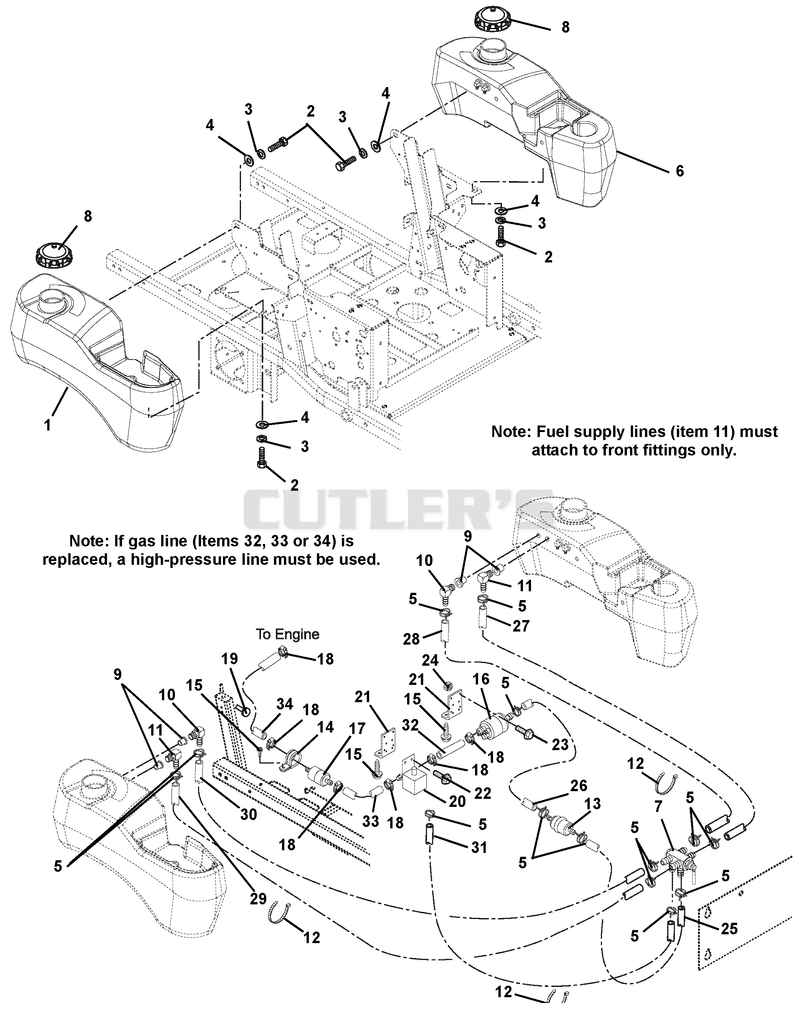 Fuel Tanks And Hoses - EFI