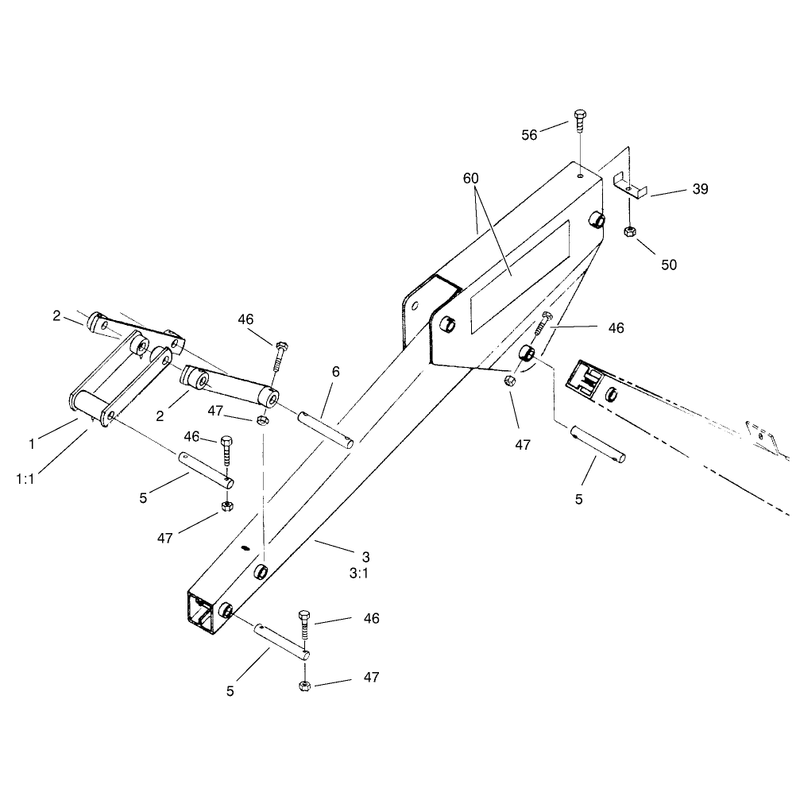 Crowd Arm and Linkage Assembly