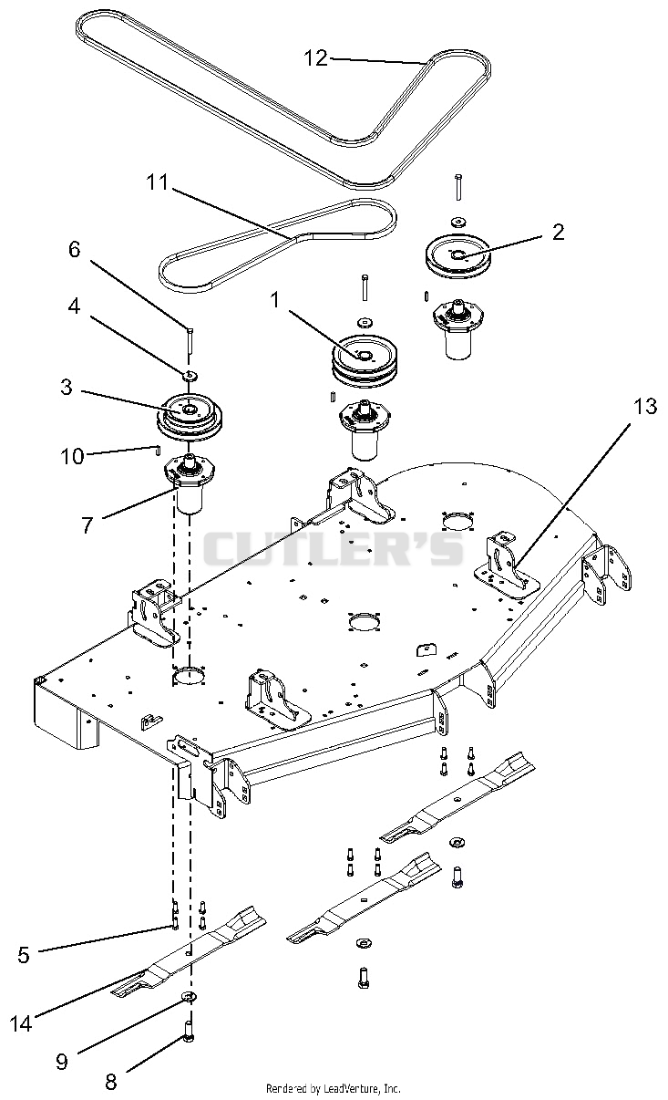 Deck, Belts And Blades - 60 Inch
