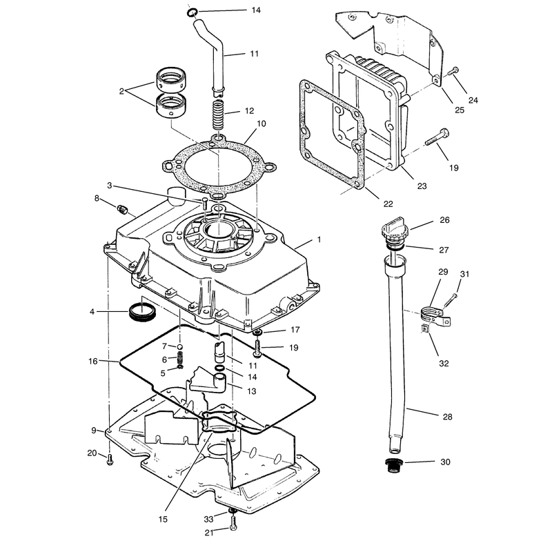 Oil Base and Fill Tube Assembly