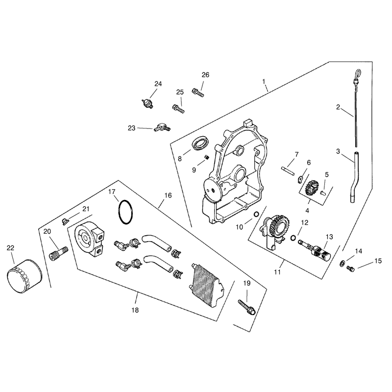Oil Panlubrication Assembly Engine Kohler Ch25s Ps 68606