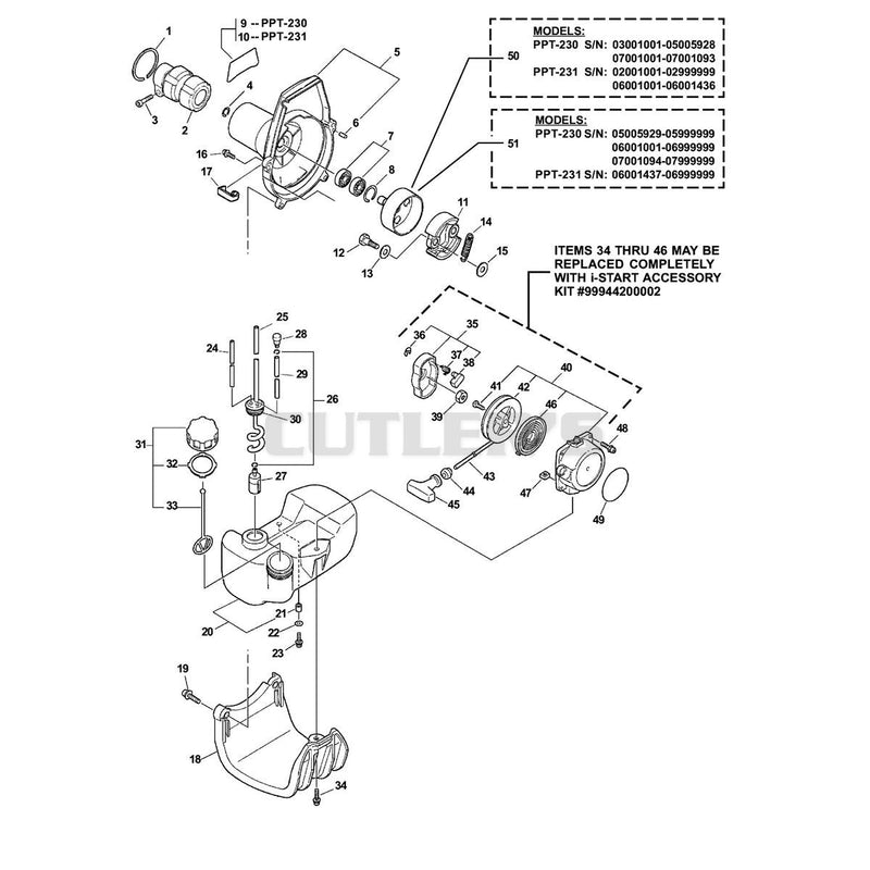 Fancase, Clutch, Fuel System, Starter