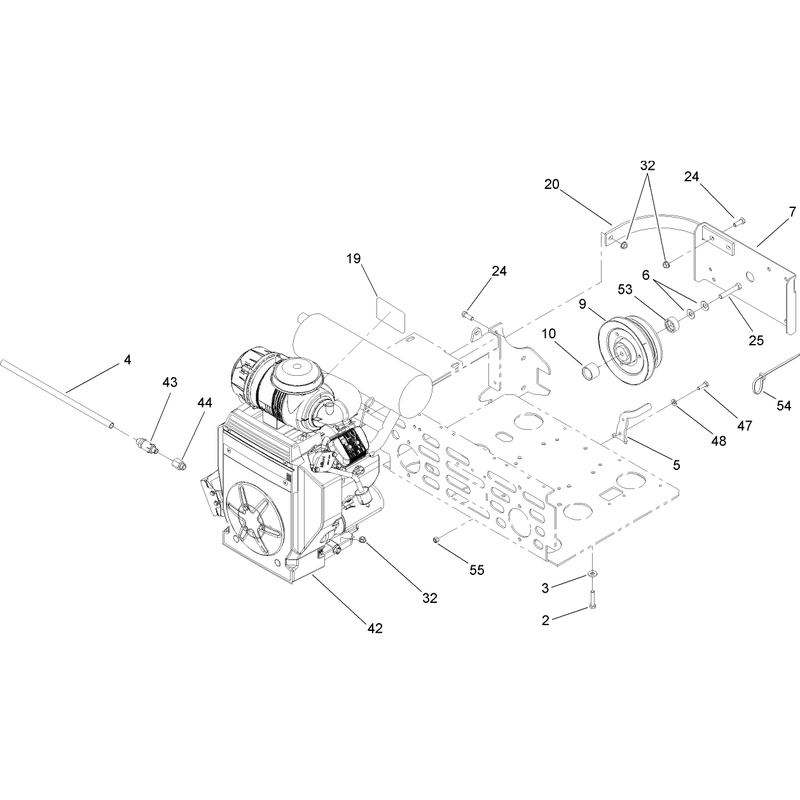 Engine and Clutch Assembly