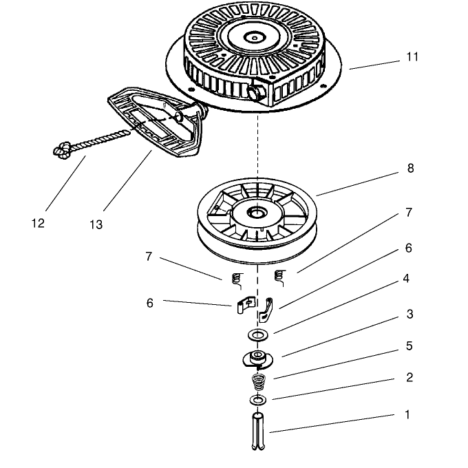 Recoil Starter No. 590749