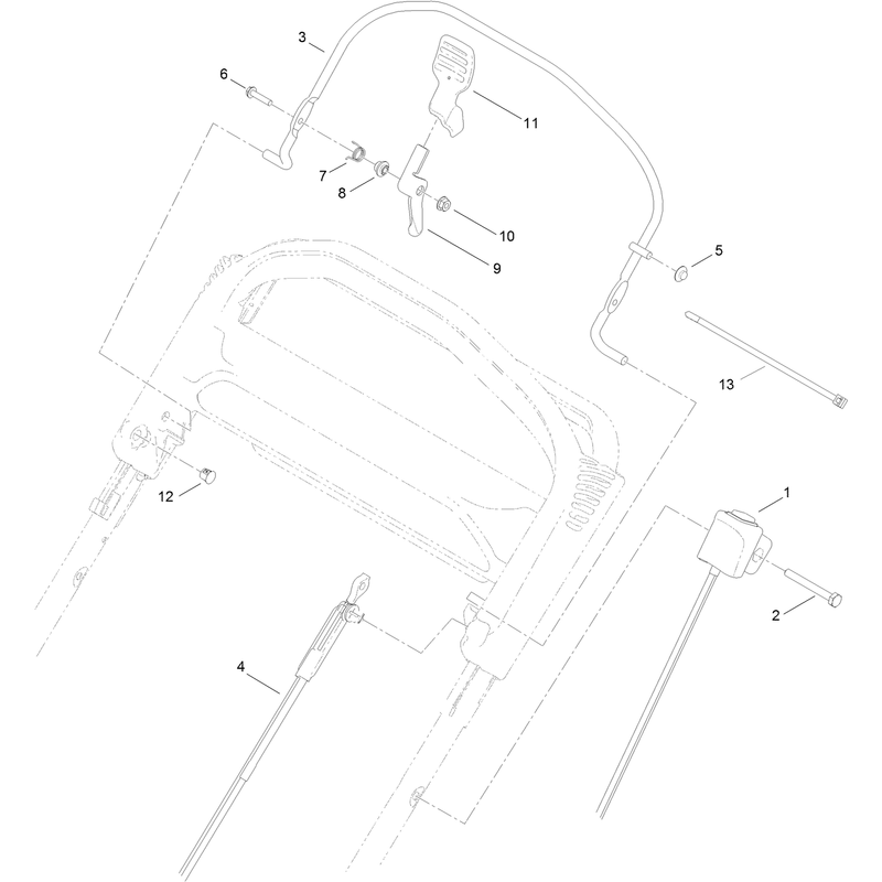 Upper Handle Component Assembly