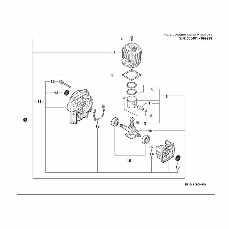 Engine, Short Block -- SB1043