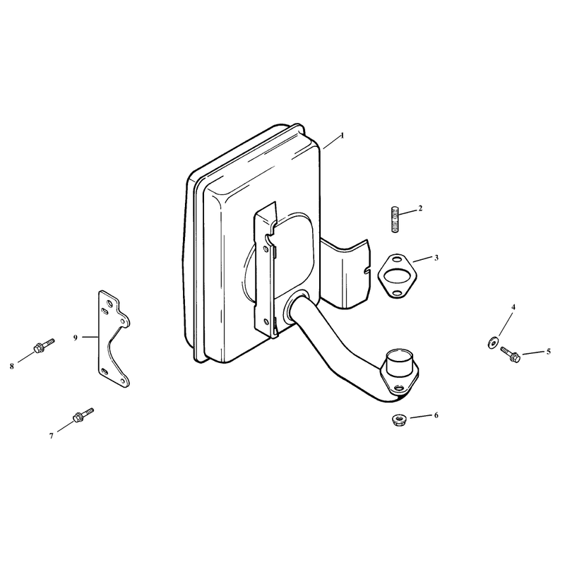 Exhaust Assembly Kohler CV15T-41608