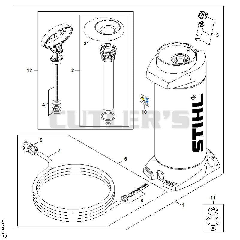 Pressurized water tank