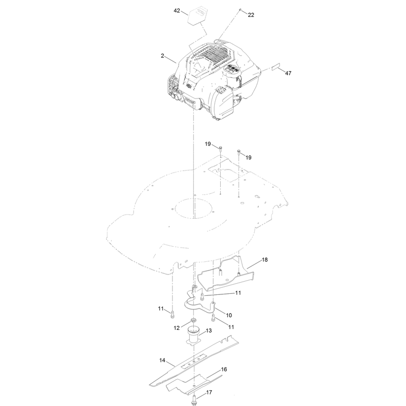 Engine and Blade Assembly