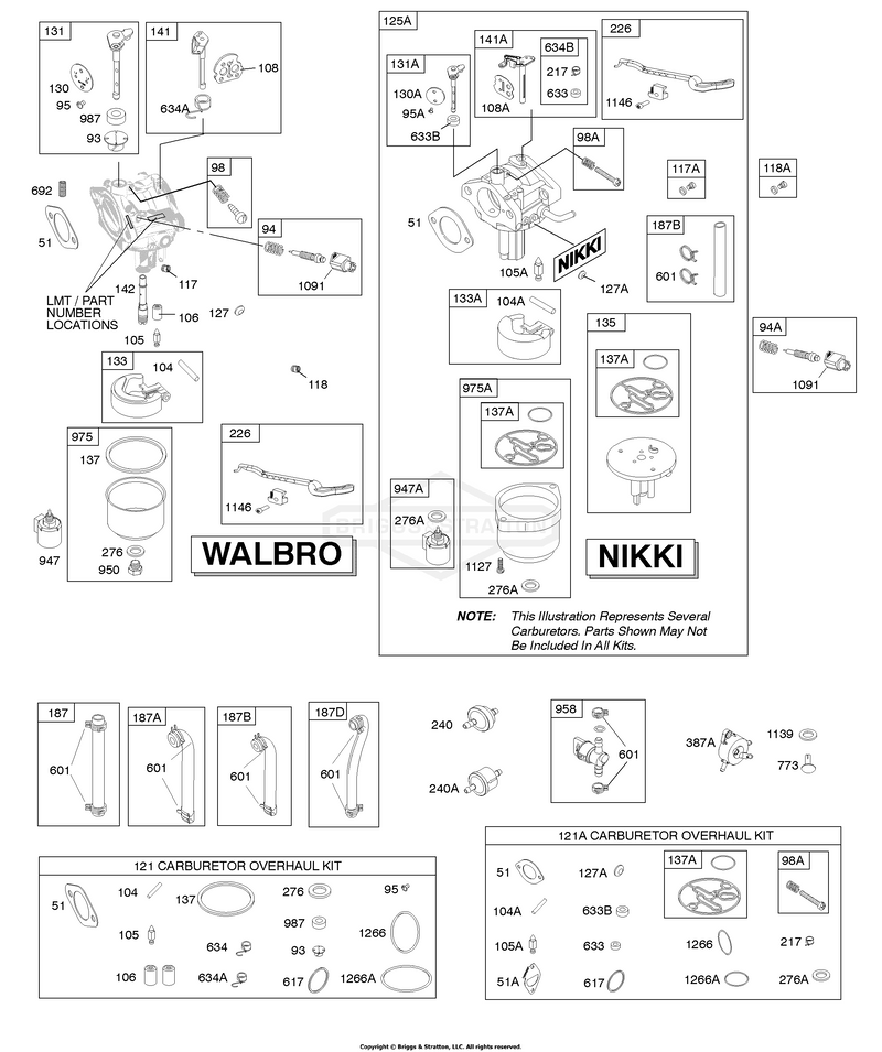 Carburetor, Kit - Carburetor Overhaul