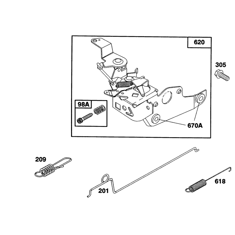 Engine Briggs and Stratton Model 124702-3115-01