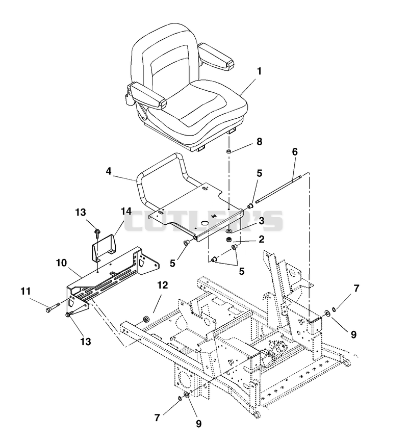 Seat, Frame And Bumper