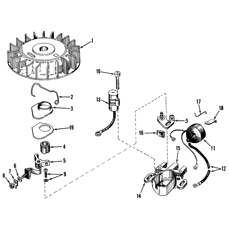 Model 610689a Magneto Assembly (recoil)