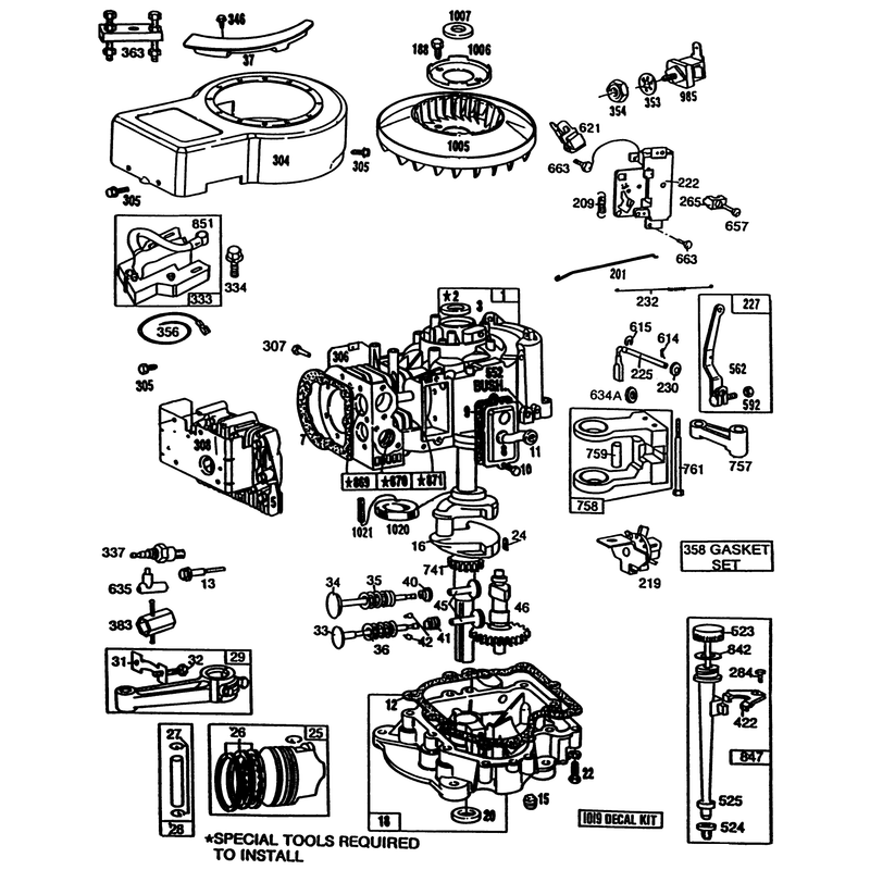 Briggs and Stratton Model No 281706-0186-01