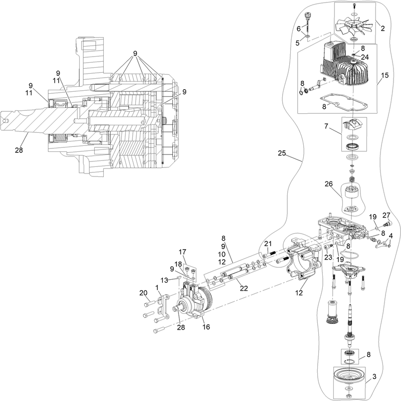 RH Hydro Assembly No 135-7910