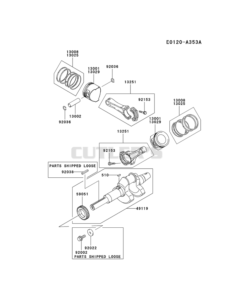 PISTON/CRANKSHAFT