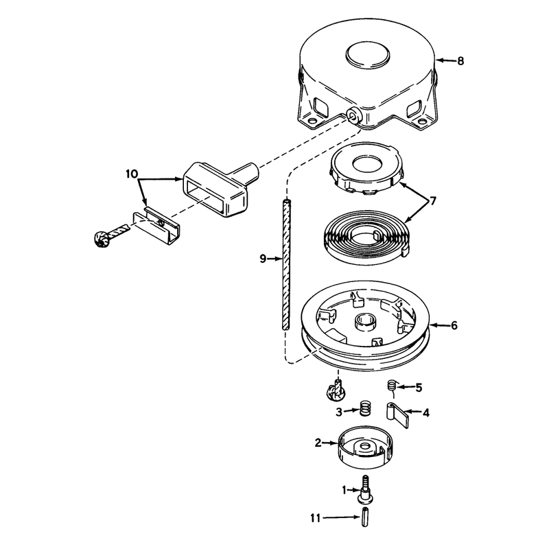 Rewind Starter No 590420