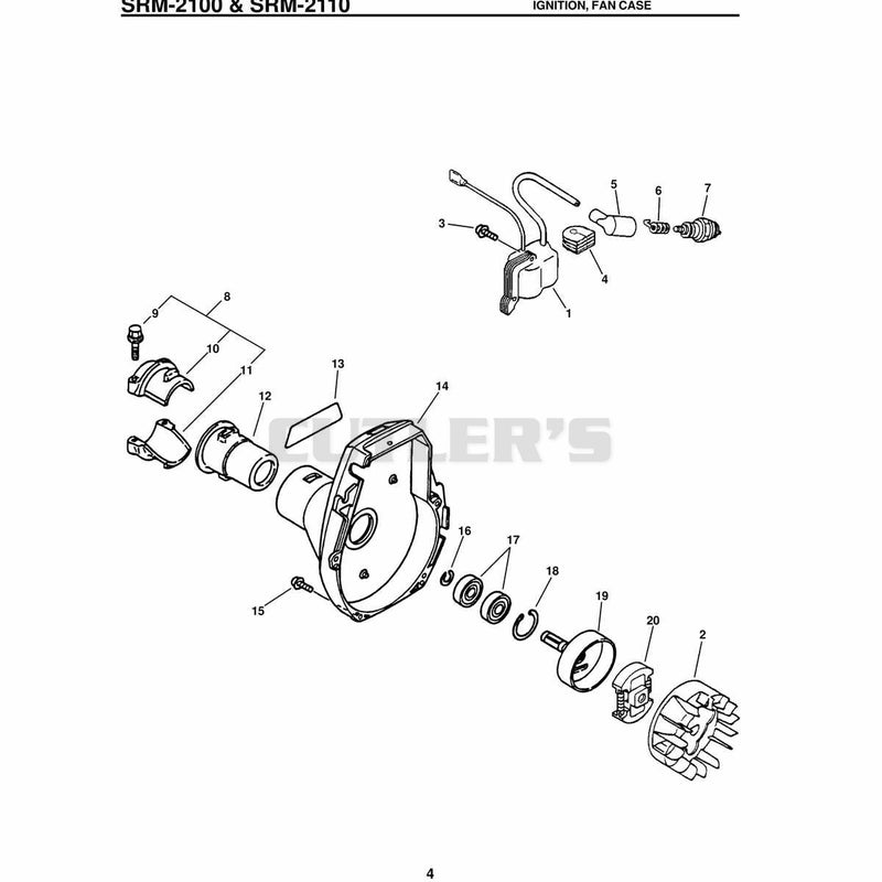 & Srm-2110 Ignition, Fan Case